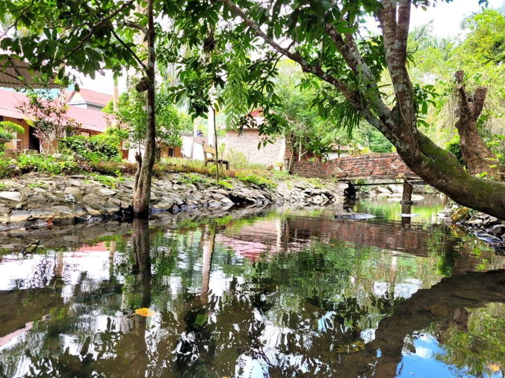 Teich im Viet Hai Village