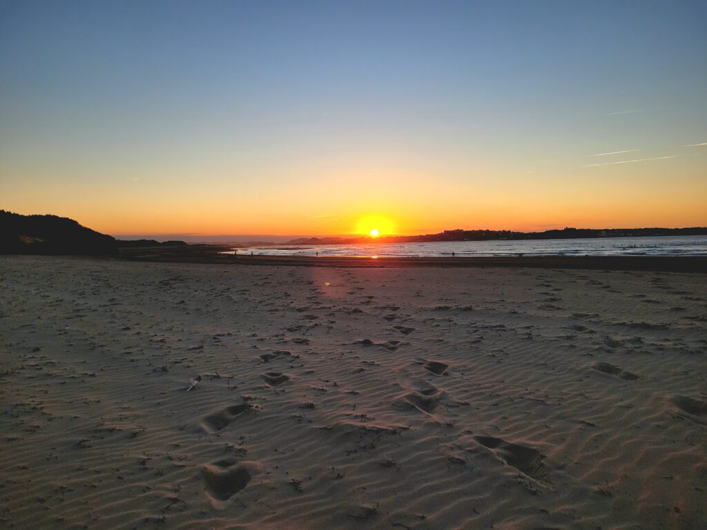 Sonnenuntergang am Playa de Somo