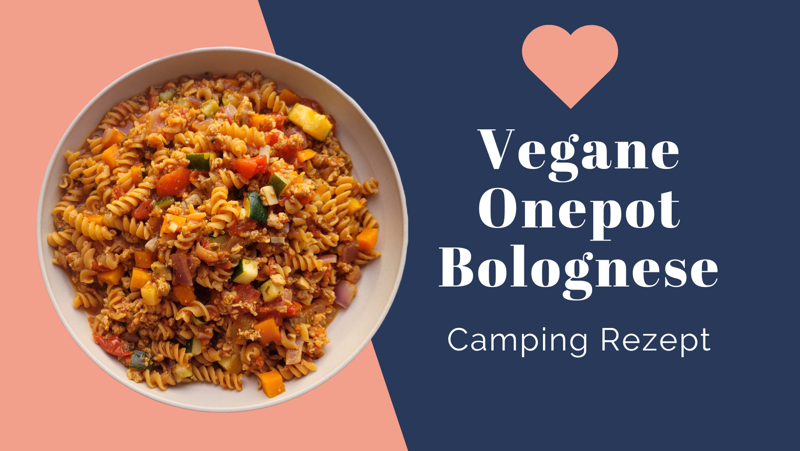 Rezept für vegane Camping Onepot Bolognese