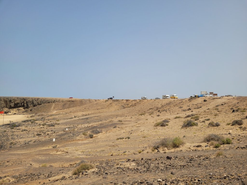 Freistehen Stellplatz am Piedra Playa auf Fuerteventura