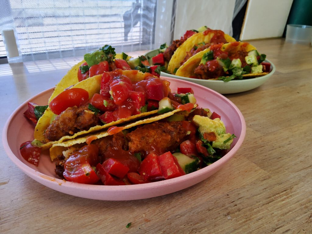 Rezept für Vegane No Fisch Tacos mit den veganen Fisch-Sticks von Greenforce