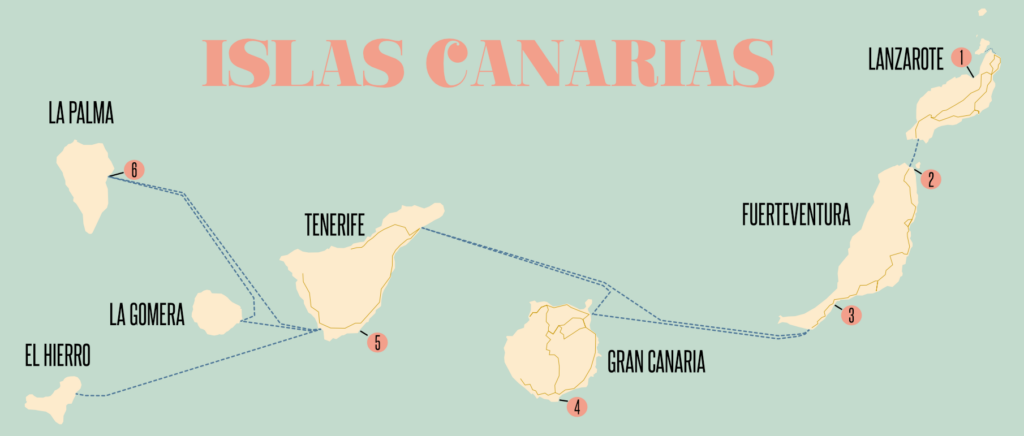 Kitesurfen lernen auf den Kanaren. Die besten Spots und Reviere auf den Kanarischen Inseln.
